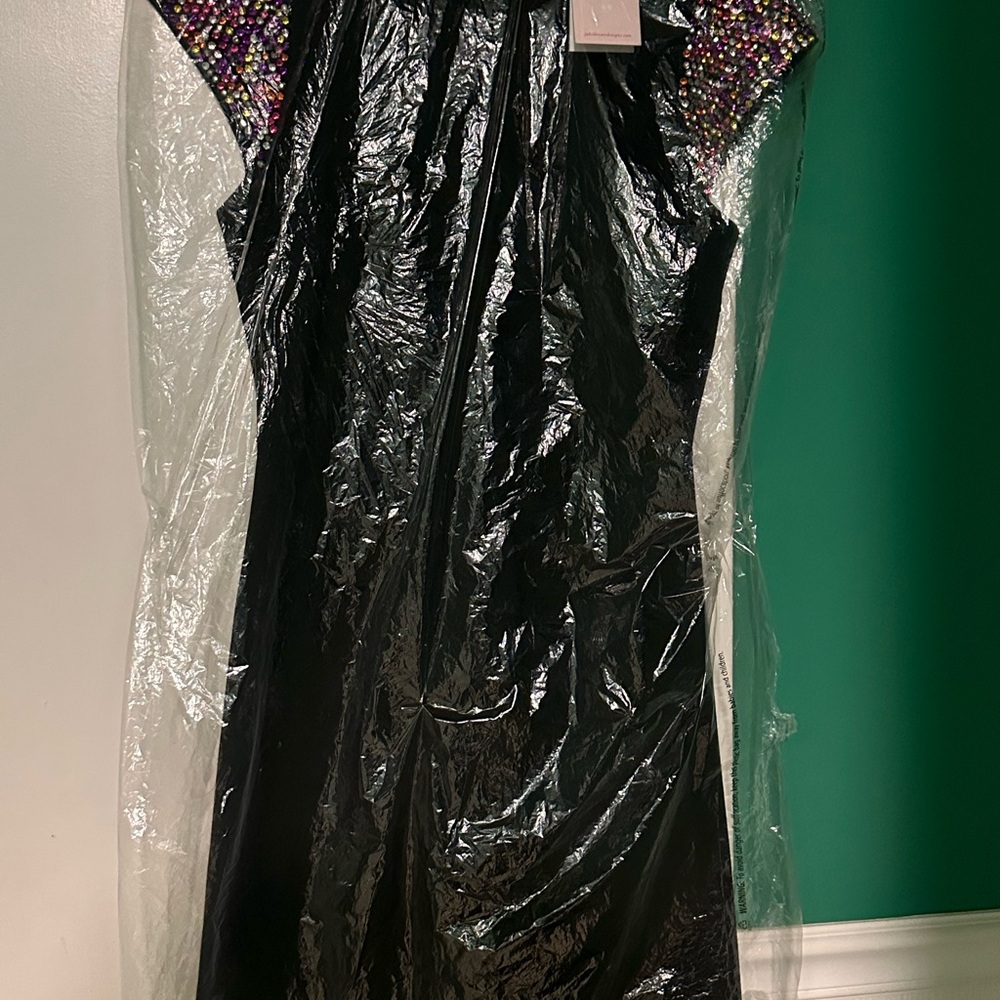 JB by Julie Brown Black Dress with Beaded Accents